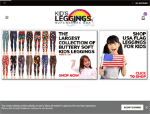 Tablet Screenshot of kidsleggings.com
